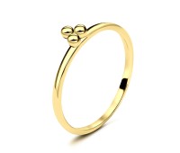 Gold Plated Silver Rings NSR-2876-GP